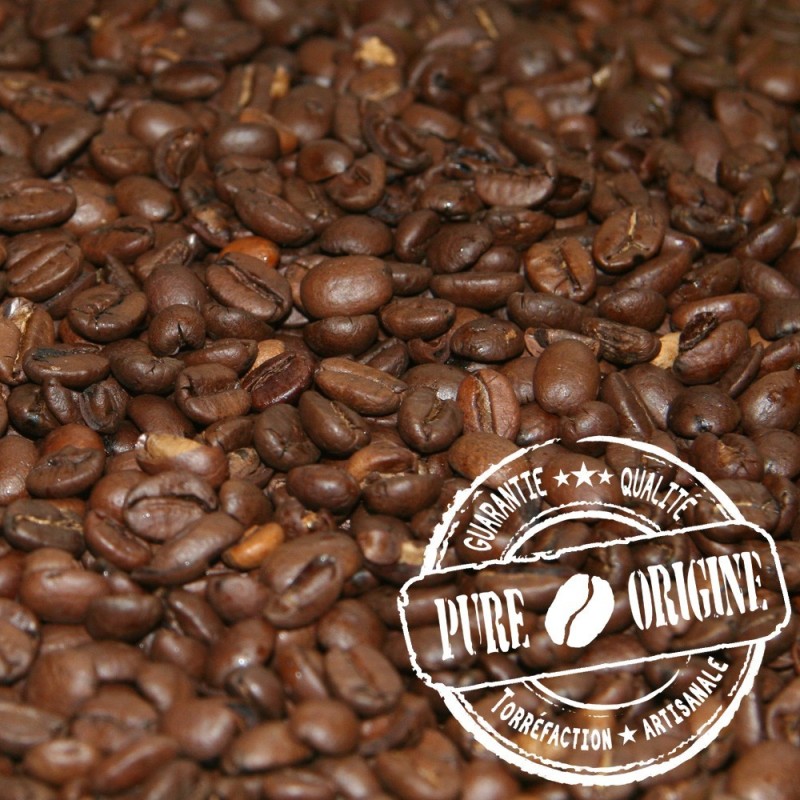 Café en grain bio torréfaction lente pour un café puissant et